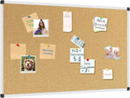XBoard Cork Board Bulletin Board 48 x 31 inch, Corkboard with Push Pin for Display and Organization