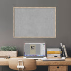 Amanti Art Silver Framed Magnetic Board 21x29 Medium Vision Board for use with Magnets, 100% Metal Sheet to Display Items as Office Decor or for Home Organization in mudroom, Kitchen or Kids Room
