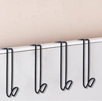 LIGHUFEIC 5 Pack Wire Cubicle Hook,Cubicle Accessories Wall Hangers for Clothing Mirrors, Pictures, Hats, and Bags in Office Cubicles Panels Cubicle Hooks(Black)