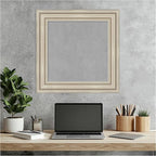 Amanti Art Silver Framed Magnetic Board 22x22 Small Vision Board for use with Magnets, 100% Metal Sheet to Display Items as Office Decor or for Home Organization in mudroom, Kitchen or Kids Room