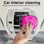 FiveJoy Car Cleaning Gels, 4-Pack Universal Auto Detailing Tools Car Interior Cleaner Putty, Dust Cleaning Mud for PC Tablet Laptop Keyboard, Camera, Printers, Calculator - 320g (2.8oz/pcs) (Pink)