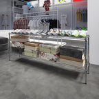 Regal Altair 14" Deep x 72" Wide x 27" Height Wire Shelving Kit | 2-Tier | NSF Commercial Storage Rack Unit