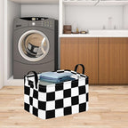 FUULOXE Storage Bin for Shelves Rectangle Closet Baskets Foldable Box with Handles, Gray Storage Bins, Storage Boxes for Home Office Car Dormroom