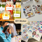 BESTEASY Sticker Paper 8.5" x 11" Full Sheet Label Stickers for Laser & Inkjet Printers, Self-Adhesive Paper Shipping Labels (1-up 1000 Labels)