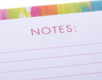 Graphique Large Notepad, Brush Strokes – 6" x 8", Cute Notepad with 150 Tear-Off Sheets, Features the Word “Notes” on Every Page – Perfect for Note Taking, List Making, and More
