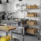 Regal Altair 18" Deep x 30" Wide x 64" Height Wire Shelving Kit | 4-Tier | NSF Commercial Storage Rack Unit
