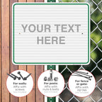Custom Sign, Personalized Metal Signs, Customize for Office, Business, Workplace, Home, Airbnb, Delivery Green Signs, 24x30 Inches, 3M EGP Reflective .080 Aluminum, Fade Resistant, Made in USA