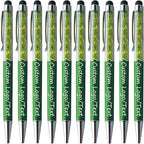 Yucold Customized Pens with Name/Logo - Touch Screen Stylus Ballpoint Pen, Perfect for Weddings, Business & Personalized Gifts (Military Green,150)