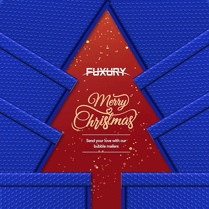 Fuxury Large Bubble Mailers 10.5x16" 40 Pack Self Seal Padded Envelopes Waterproof Mailing Envelopes Bubble #5 Cushioning Padded Mailers for Small Business Packaging Royal Blue