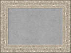 Amanti Art Silver Framed Magnetic Board 23x31 Medium Vision Board for use with Magnets, 100% Metal Sheet to Display Items as Office Decor or for Home Organization in mudroom, Kitchen or Kids Room