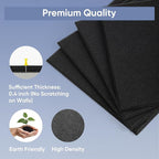 VUSIGN Large Cork Board for Wall 47"x35", 12 Pack Bulletin Board, Felt Wall Tiles with Adhesive Tabs and Push Pins, Push Pin Board for Office, School, Home, Black