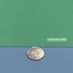 Zinkooat Leather Desk Mat,1.8mm Thick,17x60 Inch Desk Cover,Desk Protector Mat,Dresser Cover Top,Leather Table Cover,Side Table Cover,Office Desk Cover(Grayish Blue+Dark Green,17x60)