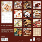 Graphique 2026 Foodie Adventures Wall Calendar | 12” x 12” | Thick Paper | Home & Office Organizer | Large Monthly Grid | 3 Languages & Marked Holidays | 4 Month Preview Page for 2027