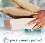 Elementree Large Recyclable Kraft Paper Padded Mailers 12" x 15" (Size #5) - 100 Brown Padded Mailing Envelopes - Flexible Padded Envelope Inner Eco-Cushioning - Made in the USA (01919)
