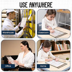 Essex Wares - 25 Pack, Black, Job Ticket Holders, 10" Wide x 13.5" Tall - Clear Plastic Shop Ticket Holders - Easy to Use, Reusable & Easy Erase Plastic Invoice Holders, Water-Resistant & Durable