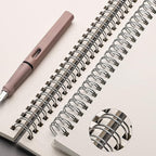AHGXG Dotted Journal Spiral Notebook (2-Pack), Bullet Dot Grid Journal Large B5 with Transparent Hardcover, Wirebound Notebook 100GSM Dotted Paper, for Bullet Journaling, 7.3"X 10"