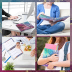 CAGIE 2026 planner weekly and monthly: 12 Months Jan 2026 - Dec 2026 Hardcover Yearly Daily Planner 2026 monthly planner 8.5 x 11, Large Spiral Bound Calendar Planner for Women Weekly Agenda with Tabs Stickers, Purple Marble