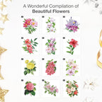 RED EMBER Flowers 2026 Wall Calendar 12 Month | 12" x 24" Open | Thick & Sturdy Paper | Holiday Gift | Garden Nature Art Calendar 2026