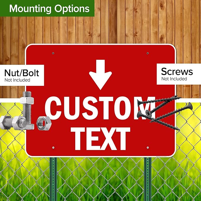 Custom Arrow,Custom Directional Sign, Down Arrow,36x48 Inches, Rust Free DiBound, Fade Resistant, Made in USA by My Sign Center