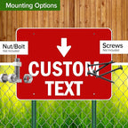 Custom Arrow,Custom Directional Sign, Down Arrow,36x48 Inches, Rust Free DiBound, Fade Resistant, Made in USA by My Sign Center