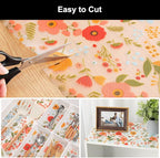 Cooyes Shelf Liner – Premium Non-Adhesive Cabinet & Drawer Liner for Kitchen – Waterproof Shelf Paper with Modern Pattern – Durable EVA Cabinet Mat – Easy to Cut （12" W x 240" L）