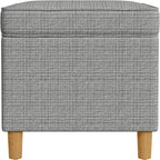 Spatial Order Home Decor | Dinah Collection Modern Storage Ottoman | Ottoman with Storage for Living Room & Bedroom(Sage Mini Grid Pattern)