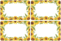 Wonmon 200 PCS Sunflower Name Tags Stickers, Self Adhesive Sunflowers Style Name Tag Labels Stickers for Back to School Classroom Student Office Desk Cubby Locker Themed Party, 2x3 inch