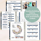 bloom daily planners HARDCOVER 2026 Planner (January to December) - 8.5” x 11” Weekly & Monthly Dated Agenda Organizer Book with Stickers & Tabs - Midnight Sky