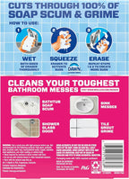 Mr. Clean Magic Eraser Sponge, Bathroom Cleaner, Shower Cleaner, Tub Cleaner, Soap Scum Remover, Bathroom Cleaning Supplies, Dawn Cleaning Power with Febreze Lavender Scent, 5ct