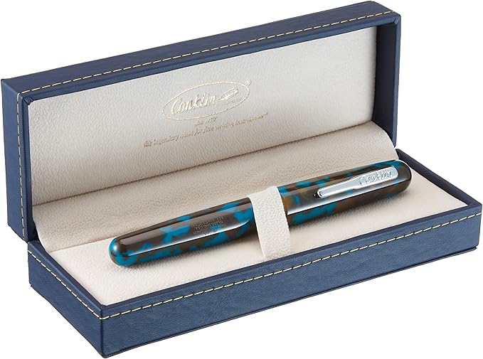 Conklin All American Fountain Pen in Southwest Turquoise – Medium Nib, Versatile Design & Superior Craftsmanship – Ideal Gift for Professionals & Pen Collectors