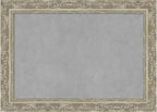 Amanti Art Silver Framed Magnetic Board 20x28 Medium Vision Board for use with Magnets, 100% Metal Sheet to Display Items as Office Decor or for Home Organization in mudroom, Kitchen or Kids Room