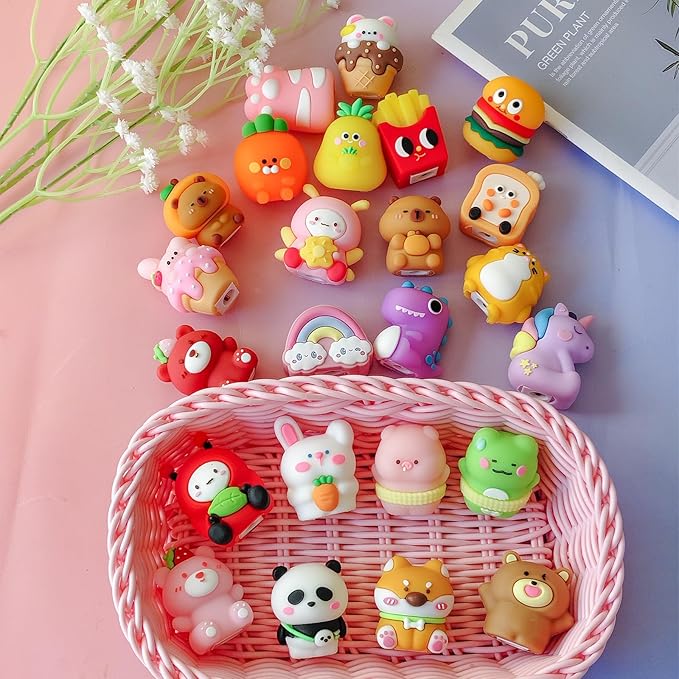 24 pcs Cute Pencil Sharpener for Kids Fun Pencil Sharpener Bulk Kawaii Manual Pencil Sharpeners Kids Pencil Sharpeners for Back to School School Supplies Class Rewards.