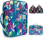 YOUSHARES 300 Slots Color Pencil Case - Pen Case Organizer with Handy Wrap & Zipper, Multilayer Holder for Prismacolor Colored Pencils & Gel Pen (Rainforest)