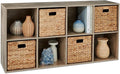 Best Choice Products 8-Cube Storage Organizer, 11in Shelf Opening, Bookcase, Display Shelf, Customizable w/ 3 Removable Back Panels – Greige