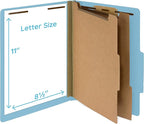 Blue Summit Supplies 30 Letter Size Light Blue Classification Folders, 2 Dividers, 2 Inch Tyvek Expansions, Durable 2, Letter Size, Light Blue Color, 30 Pack