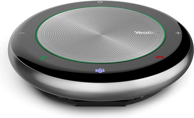 Yealink Bluetooth Speakerphone Conference Microphone Teams Certified CP700 USB Full Duplex Noise Reduction Algorithm Home Office 360° Voice Pickup (Package Without dongle)