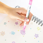 Incraftables Outline Glitter Markers (12 Colors) – Metallic, Double Line Pens, Shimmer Markers for Crafts, Greeting Cards, Drawing