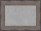 Amanti Art Grey Framed Magnetic Board 17x23 Small Vision Board for use with Magnets, 100% Metal Sheet to Display Items as Office Decor or for Home Organization in mudroom, Kitchen or Kids Room