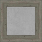 Amanti Art Grey Framed Magnetic Board 23x23 Small Vision Board for use with Magnets, 100% Metal Sheet to Display Items as Office Decor or for Home Organization in mudroom, Kitchen or Kids Room