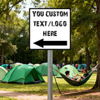 Custom Square Outdoor Signs - 10 * 10 inches - UV-resistant, for parks、 community areas、supermarket