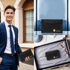 2 Pack Small Fireproof Bag (5 x 8 inches), Non-itchy Fireproof Wallet Bag for Valuables, Jewelry, Cash, Passport, Invoice, Currency & Keys