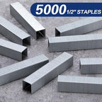 Deli Staples, Premium Heavy Duty Staples for Heavy Duty Staplers, 1/2'' Length, 90 Sheet Capacity, 100/Strip, 5000/Box