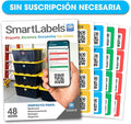 SmartLabels – Etiquetas QR en Español | Paquete de 48 | Multicolor | Calcomanías con App para Inventario Fácil, Organización de Bodegas o Etiquetas de Mudanza