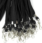 Ollain Badge Lanyards Flat Lanyard Swivel Hooks Durably Neck Bulk lanyards with Clip 100 Pack