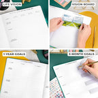 Clever Fox Planner Pro Premium – Luxurious Weekly & Monthly Planner with Budget Organizer for Productivity & Goals, Undated, A4 (Viridian)
