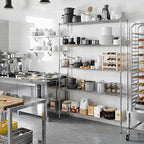 Regal Altair 14" Deep x 60" Wide x 86" Height Wire Shelving Kit | 5-Tier | NSF Commercial Storage Rack Unit