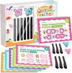 Timetome Large Magic Grooved Writing Practice for Kids 3-5, Grooved Writing Books Ages 6-8, Magic Book Handwriting Practice for Kids 5-7, Preschool Workbook Tracing Books for Boys & Girls