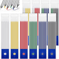 Spakon 60 Pcs 2.8mm Lead Refill Carpenter Construction Pencils Marker Lead Refills Dry Mechanical Woodworking Pencil Tools for Writing Drawing Drafting (Multicolor)