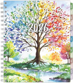 Essential PRO 2026 Daily, Weekly & Monthly Planner, 7"x9": 14 Months (Nov 2025 - Dec 2026) Monthly Tabs,Daily Tracking,Notes Pages,Storage Pocket,Bookmark w Sticky Notes (Tree Seasons)