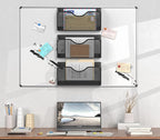 JANE EYRE Magnetic File Holder - 3PCS File Paper Mail Organizer No Drilling Magazine Paper Document Holder/Magnetic Hanging File Organizer for File Cabinets, Office, Whiteboard, BLACK